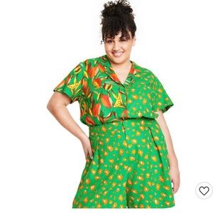 Tabitha Brown x Target Shorts and Button up Set